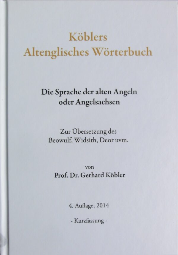 Köblers Altenglisches Wörterbuch (Probedruck) – Bild 2