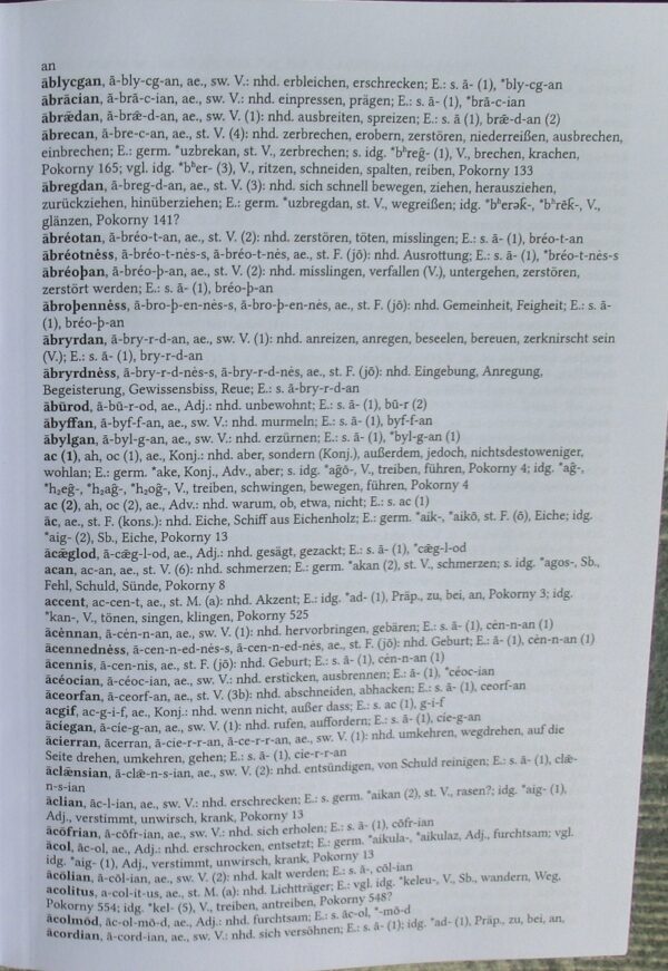 Köblers Altenglisches Wörterbuch (Probedruck) – Bild 5